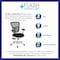 Flash Furniture Office Chair, Mesh, Black Mesh/White Frame HL-0001-WH-BK-GG - alternate 4